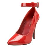 Red pumps 13 cm SEDUCE-431 ankle strap high heels pumps