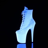 Reflective 20 cm FLAMINGO-1020LG Platform High Heels Boots