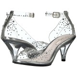 Rhinestones 8 cm BELLE-330RS high heeled sandals