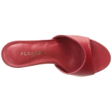 Rood 10 cm CLASSIQUE-01 dames slippers met hak