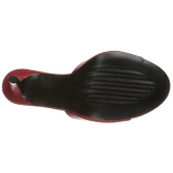 Rood 10 cm CLASSIQUE-01 dames slippers met hak