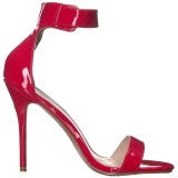 Rood 13 cm AMUSE-10 high heels schoenen voor travestie