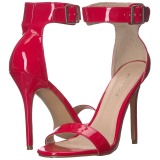 Rood 13 cm AMUSE-10 high heels schoenen voor travestie