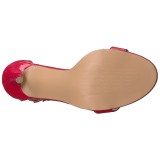 Rood 13 cm AMUSE-10 high heels schoenen voor travestie