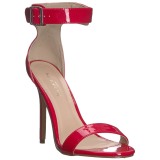 Rood 13 cm Pleaser AMUSE-10 sandalen met naaldhak