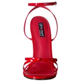 Rood 15 cm DOMINA-108 fetish schoenen met naaldhak