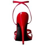 Rood 15 cm DOMINA-108 fetish schoenen met naaldhak