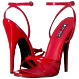 Rood 15 cm DOMINA-108 high heels schoenen voor travestie