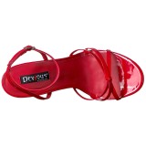 Rood 15 cm DOMINA-108 high heels schoenen voor travestie