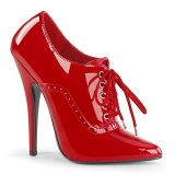 Rood 15 cm DOMINA-460 oxford high heels schoenen