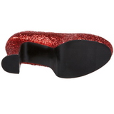 Rood Glitter 11 cm MARYJANE-50G Plateau Pumps Mary Jane