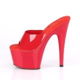 Rood Jelly-Like 18 cm ADORE-701N transparante hakken - pole dance mules