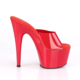 Rood Jelly-Like 18 cm ADORE-701N transparante hakken - pole dance mules