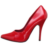 Rood Lak 10 cm VANITY-420 pleaser pumps met puntneus