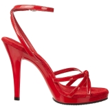 Rood Lak 12 cm FLAIR-436 Dames Sandalen met Hak