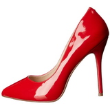 Rood Lak 13 cm AMUSE-20 Hoge Hakken Pumps voor Heren