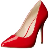 Rood Lak 13 cm AMUSE-20 Hoge Hakken Pumps voor Heren