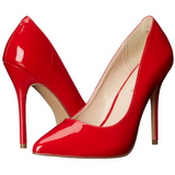 Rood Lak 13 cm AMUSE-20 Hoge Hakken Pumps voor Heren