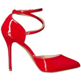 Rood Lak 13 cm AMUSE-25 Hoge Avond Pumps Schoenen met Hak