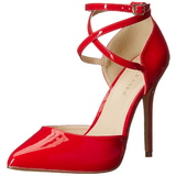 Rood Lak 13 cm AMUSE-25 Hoge Avond Pumps Schoenen met Hak