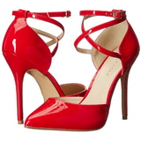 Rood Lak 13 cm AMUSE-25 Hoge Avond Pumps Schoenen met Hak