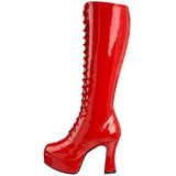 Rood Lak 13 cm ELECTRA-2020 Dameslaarzen met hak voor Heren