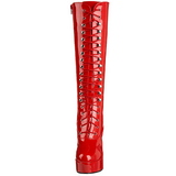 Rood Lak 13 cm ELECTRA-2020 Dameslaarzen met hak voor Heren
