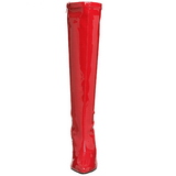 Rood Lak 13 cm SEDUCE-2000 Dameslaarzen met hak voor Heren