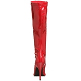 Rood Lak 13 cm SEDUCE-2000 Dameslaarzen met hak voor Heren