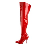 Rood Lak 13 cm SEDUCE-3010 Overknee Laarzen voor Heren