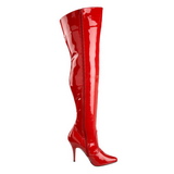 Rood Lak 13 cm SEDUCE-3010 Overknee Laarzen voor Heren