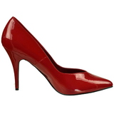 Rood Lak 13 cm SEDUCE-420V pleaser pumps met puntneus