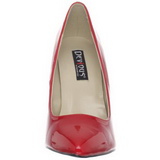 Rood Lak 13 cm SEXY-20 naaldhak pumps met puntneus