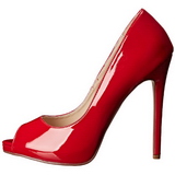 Rood Lak 13 cm SEXY-42 Klassieke Pumps met Hakken