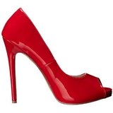 Rood Lak 13 cm SEXY-42 Klassieke Pumps met Hakken