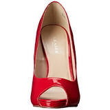 Rood Lak 13 cm SEXY-42 Klassieke Pumps met Hakken