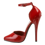 Rood Lak 15 cm DOMINA-402 Pumps Hoge Hakken voor Mannen