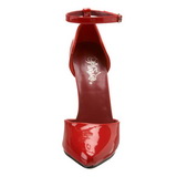 Rood Lak 15 cm DOMINA-402 Pumps Hoge Hakken voor Mannen