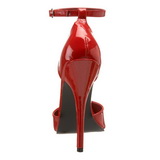 Rood Lak 15 cm DOMINA-402 Pumps Hoge Hakken voor Mannen