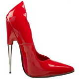 Rood Lak 15 cm SCREAM-01 Dames Pumps met Stiletto Hak