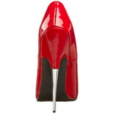 Rood Lak 15 cm SCREAM-01 Dames Pumps met Stiletto Hak