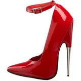 Rood Lak 15 cm SCREAM-12 Dames Pumps met Stiletto Hak