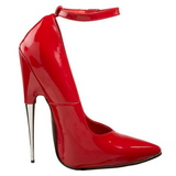 Rood Lak 15 cm SCREAM-12 Dames Pumps met Stiletto Hak