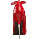 Rood Lak 15 cm SCREAM-12 Dames Pumps met Stiletto Hak