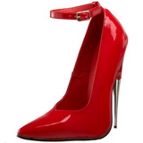 Rood Lak 15 cm SCREAM-12 Dames Pumps met Stiletto Hak