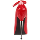 Rood Lak 16 cm DAGGER-12 Dames Pumps met Stiletto Hak