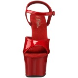 Rood Lak 18 cm Pleaser SKY-309 Hoge Hakken Plateau