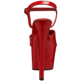 Rood Lak 18 cm Pleaser SKY-309 Hoge Hakken Plateau