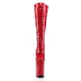 Rood Lak 23 cm Pleaser INFINITY-2020 Plateau Dames Laarzen