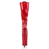 Rood Lak 23 cm Pleaser INFINITY-2020 Plateau Dames Laarzen